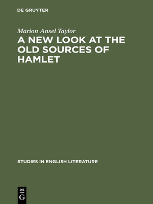 cover image of A new look at the old sources of Hamlet